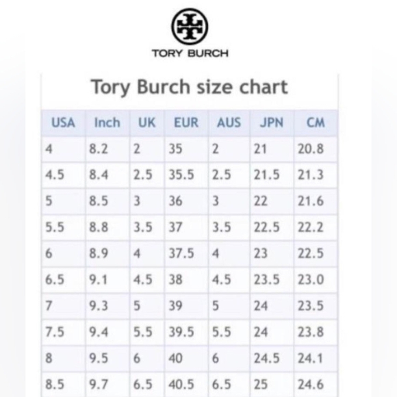 Tory Burch Reva Tumbled Logo Flats size 4.5 - Picture 10 of 10